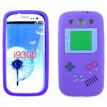 Wholesale Samsung Galaxy S3 / i9300 3D Gameboy Case (Purple)
